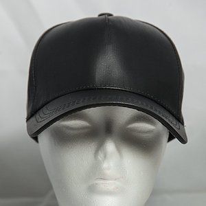 Olive and Pique PLeather Basball Cap